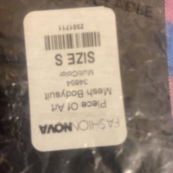 Fashion Nova, Bodysuit Multi Color, Size:S - Picture 6 of 6